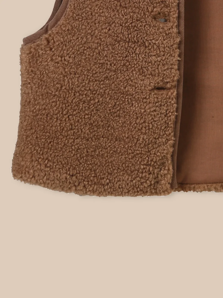 Veste sans manches en sherpa Bébé – Image 8