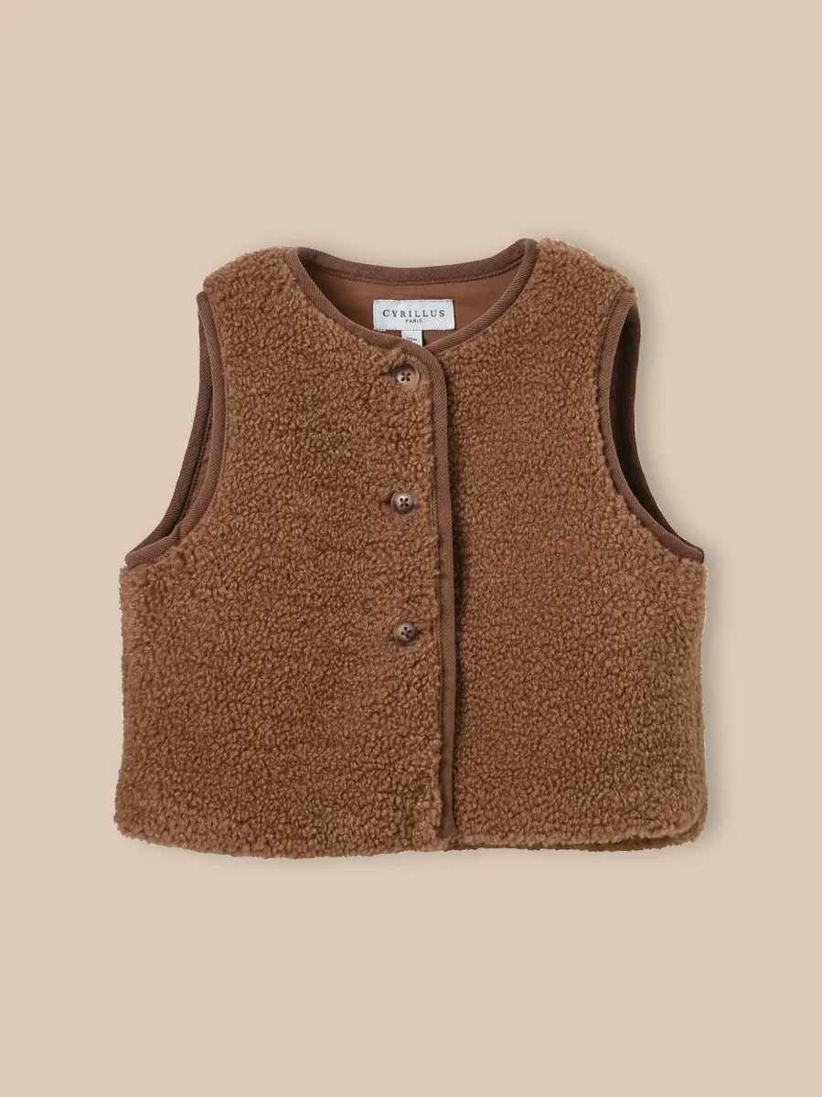 Veste sans manches en sherpa Bébé – Image 6