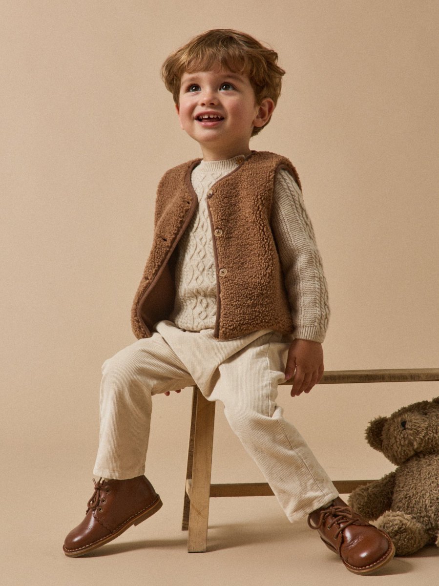 Veste sans manches en sherpa Bébé – Image 5