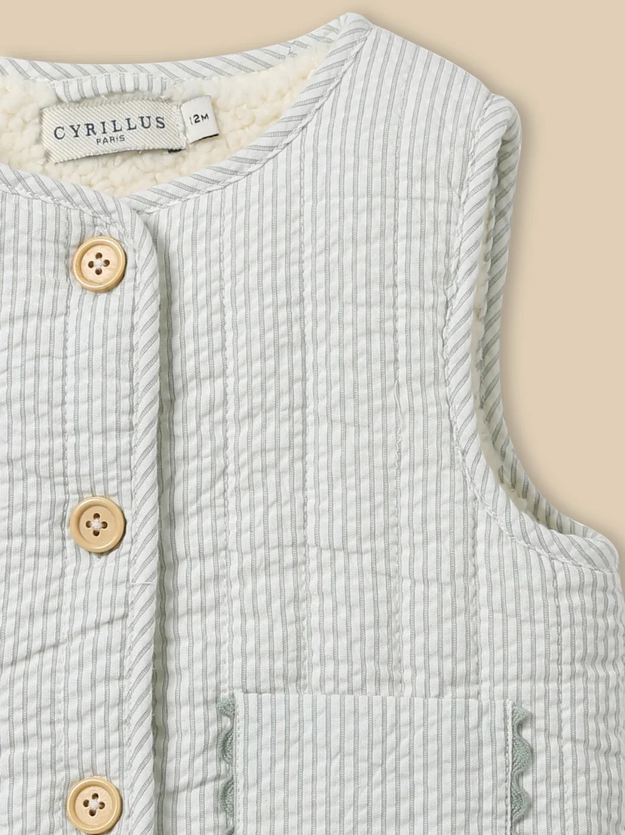 Veste sherpa sans manches – Image 4