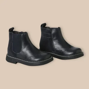 Boots Chelsea bébé en cuir