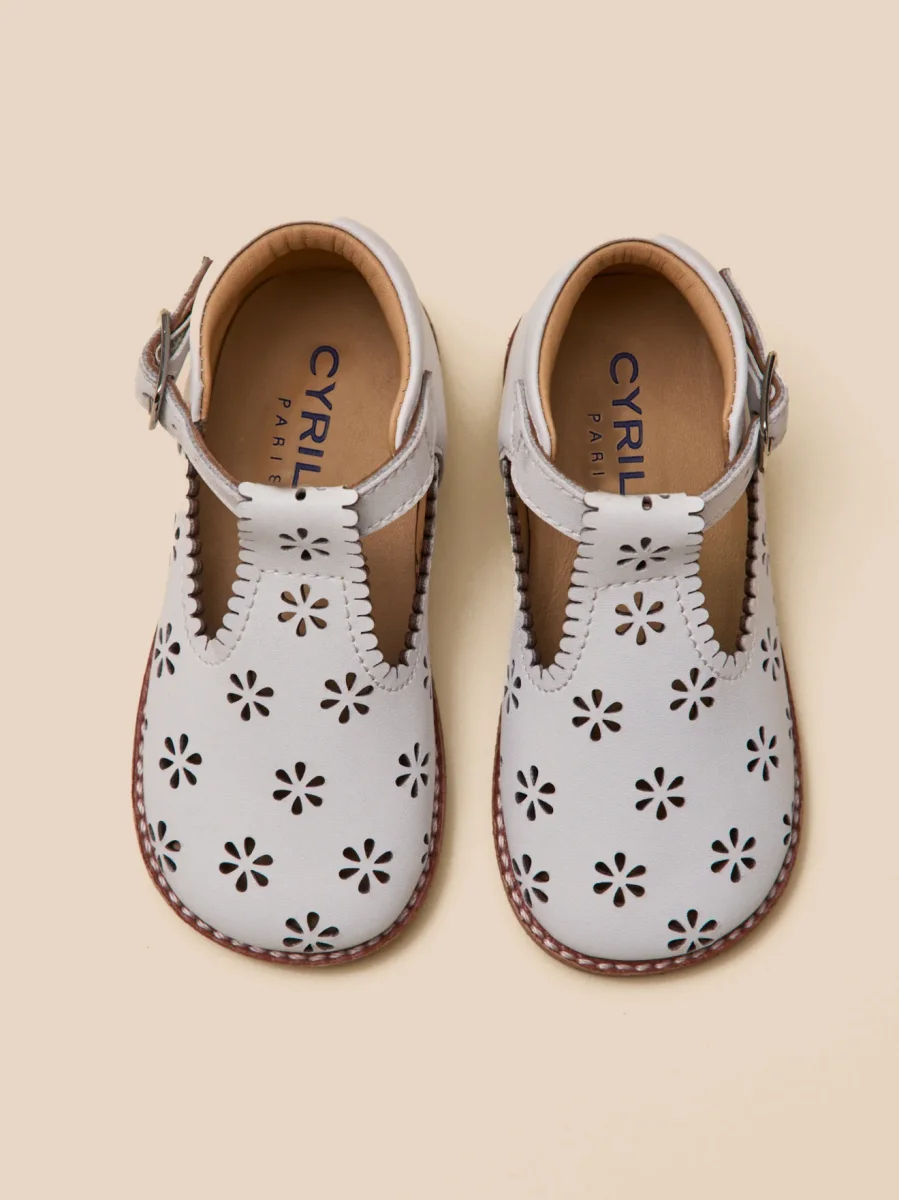 Salomés perforées en cuir Bébé – Image 6