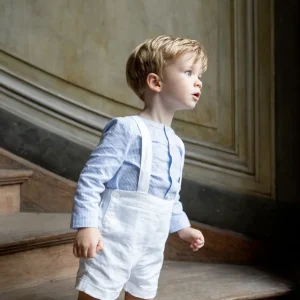 Bermuda à bretelles Bébé – Collection Fêtes et Mariages