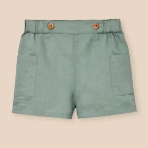Short en lin et coton Bébé