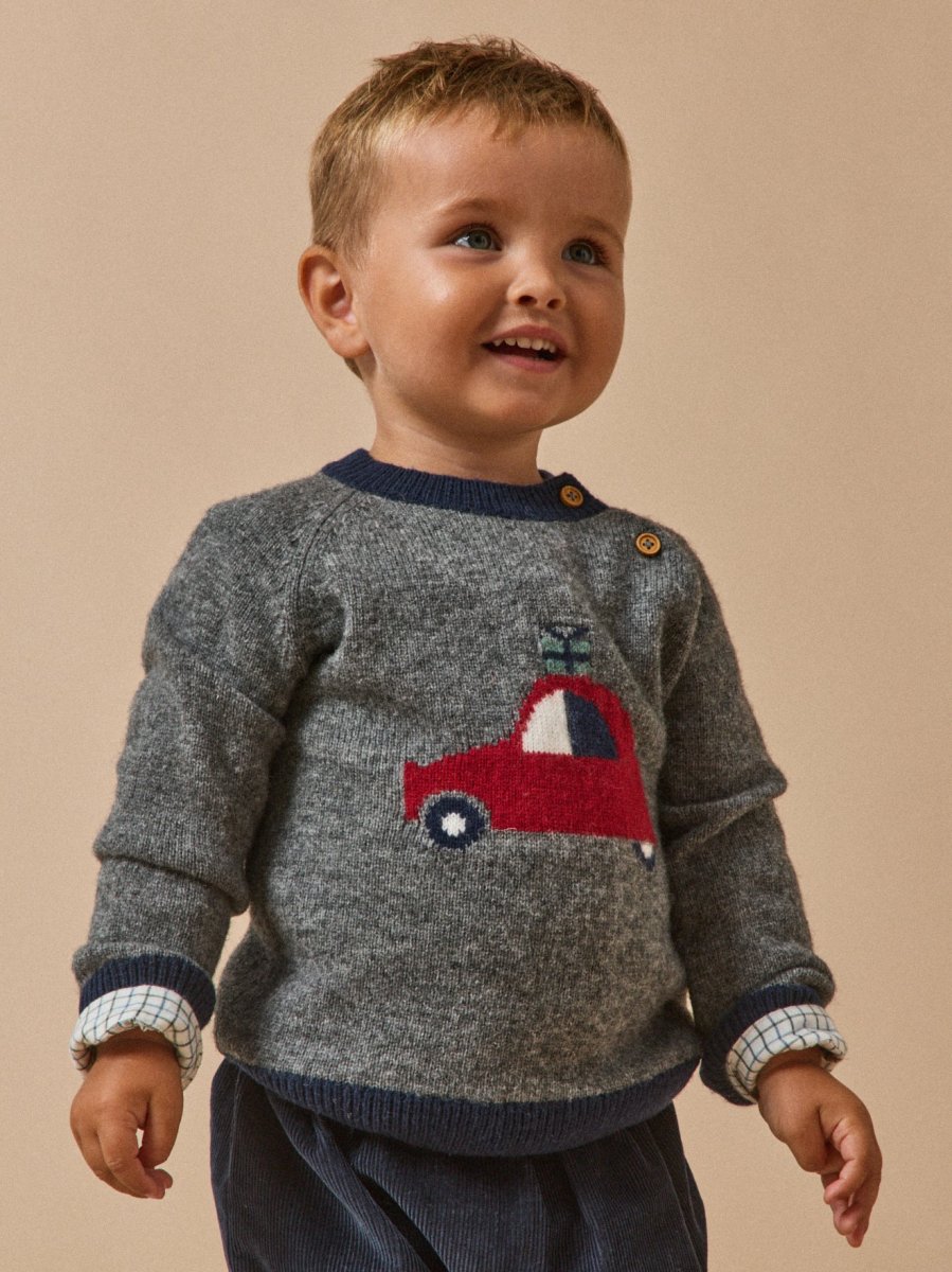 Pull bébé en laine