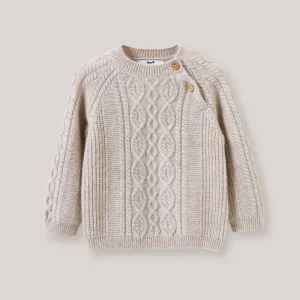 Pull torsadé Bébé en laine
