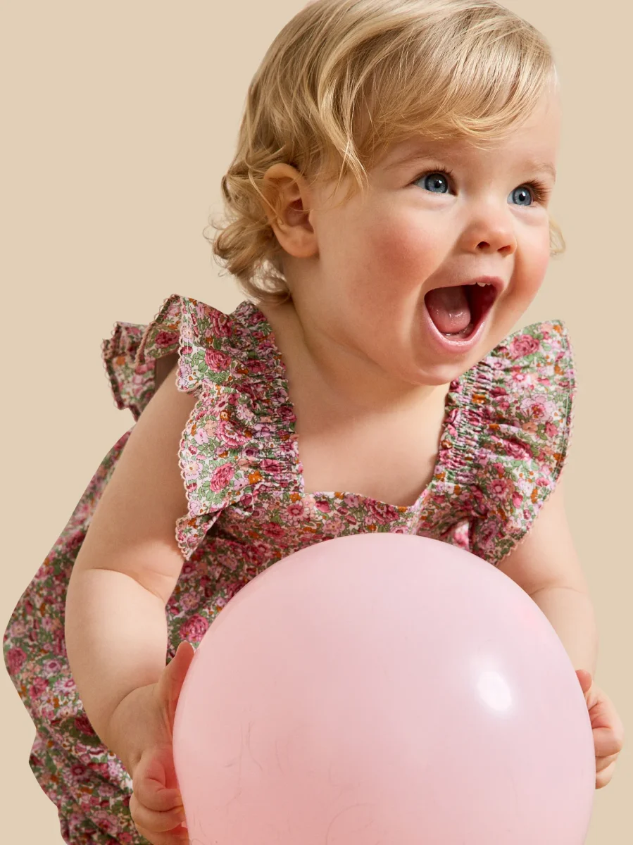 Combi-bloomer en tissu Liberty Bébé – Image 4