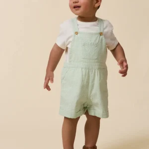 Salopette courte vichy Bébé
