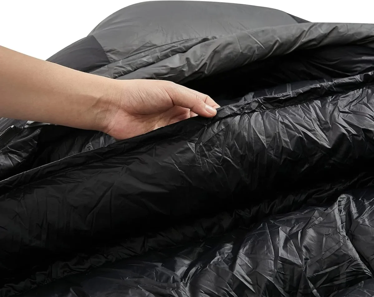 Sac de couchage duvet 800 g 380T, momie 3/4 saisons – Image 7