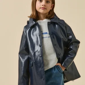 Imperméable en vinyle Fille avec capuche