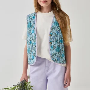 Veste matelassée Fille imprimé Flore
