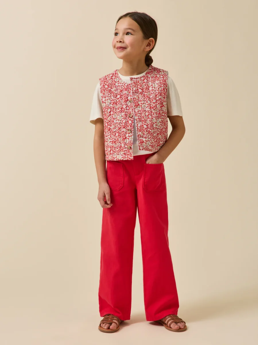 Veste sans manches matelassée Fille tissu Liberty – Image 7