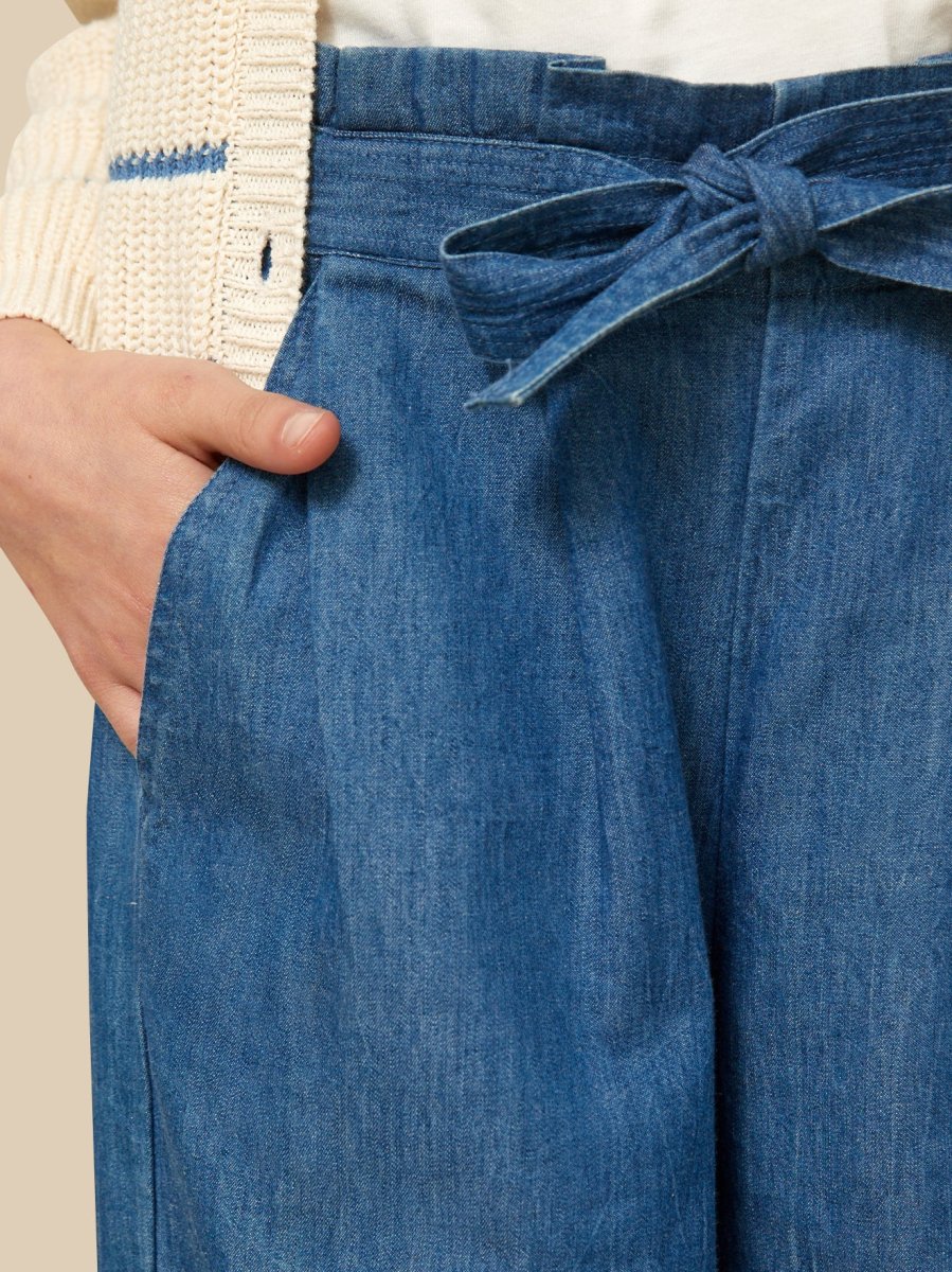 Pantalon large Fille en denim light – Image 4