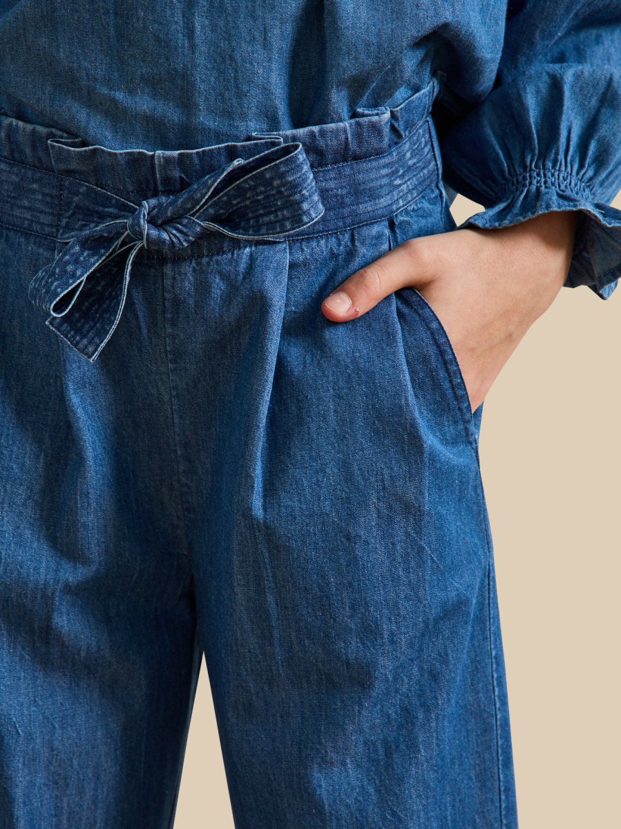 Pantalon large Fille en denim light – Image 4