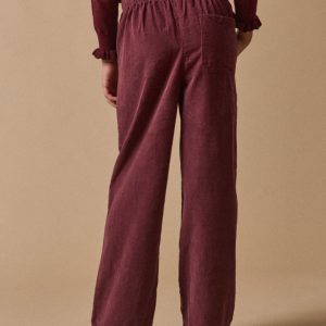 Pantalon large Fille en velours