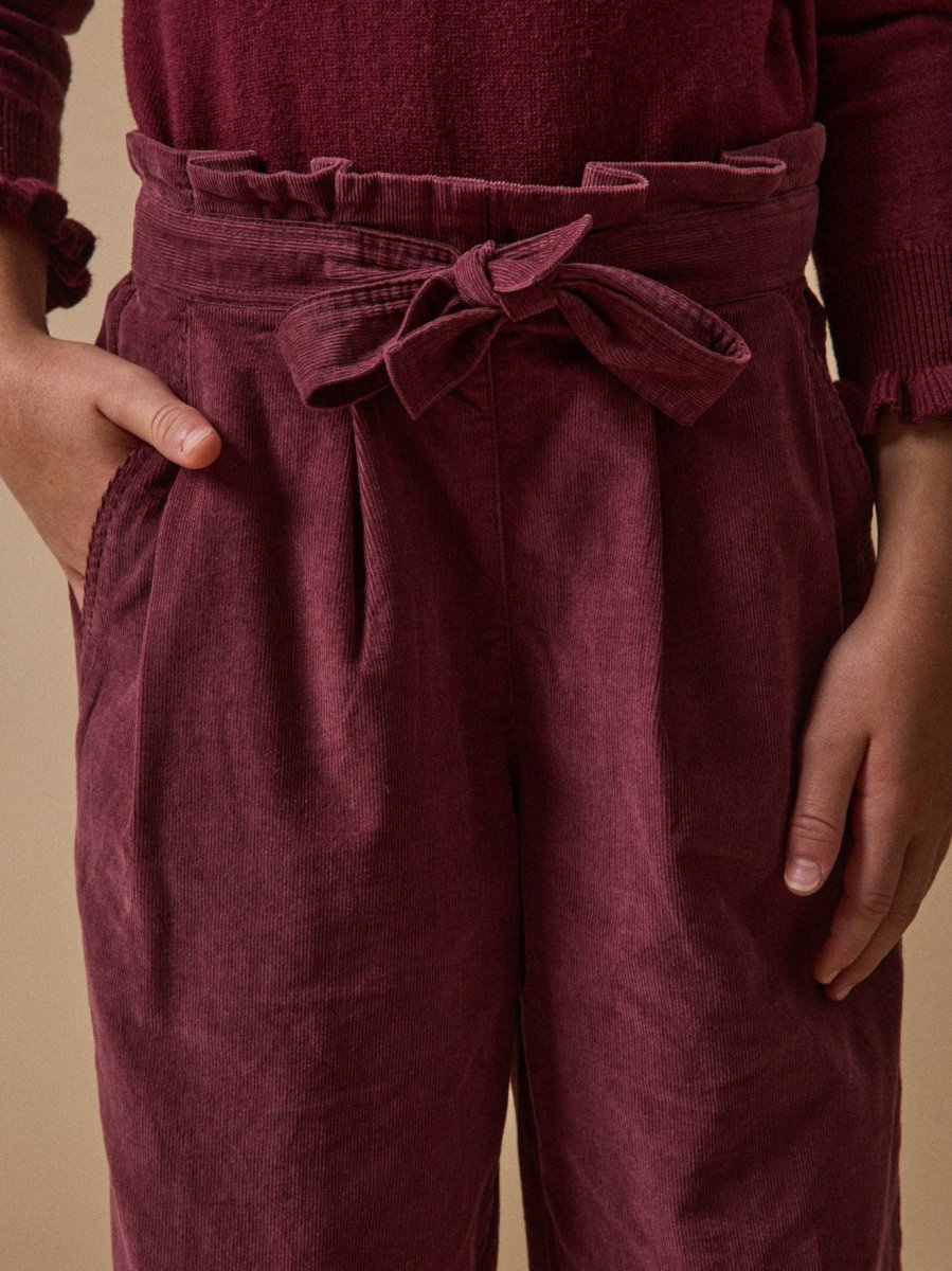 Pantalon large Fille en velours – Image 3