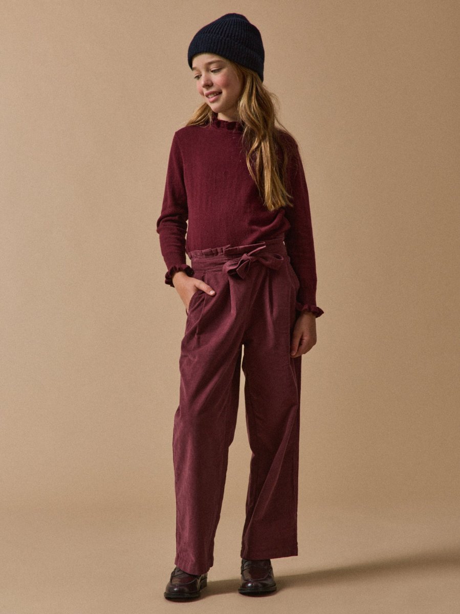 Pantalon large Fille en velours – Image 4