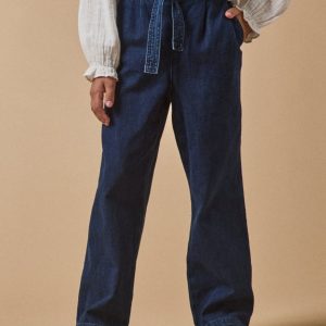 Pantalon large Fille denim light