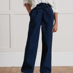 Pantalon large Fille denim light