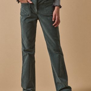 Pantalon flare Fille en velours