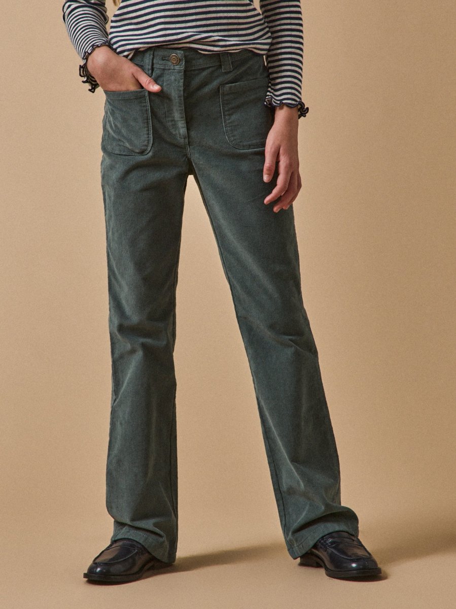 Pantalon flare Fille en velours – Image 2