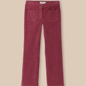 Pantalon flare Fille en velours