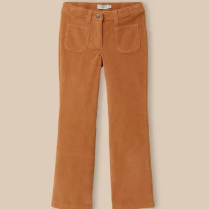 Pantalon flare Fille en velours