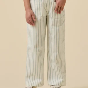 Pantalon en denim rayé Fille