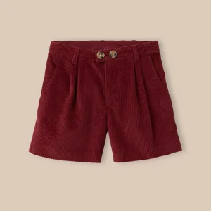 Short velours taille haute Fille