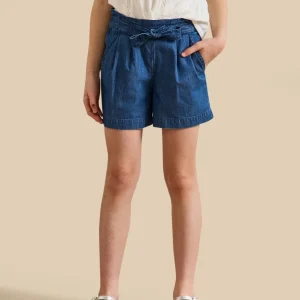 Short Fille en denim light