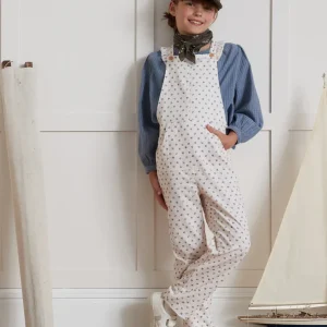 Salopette velours Fille imprimé Emily