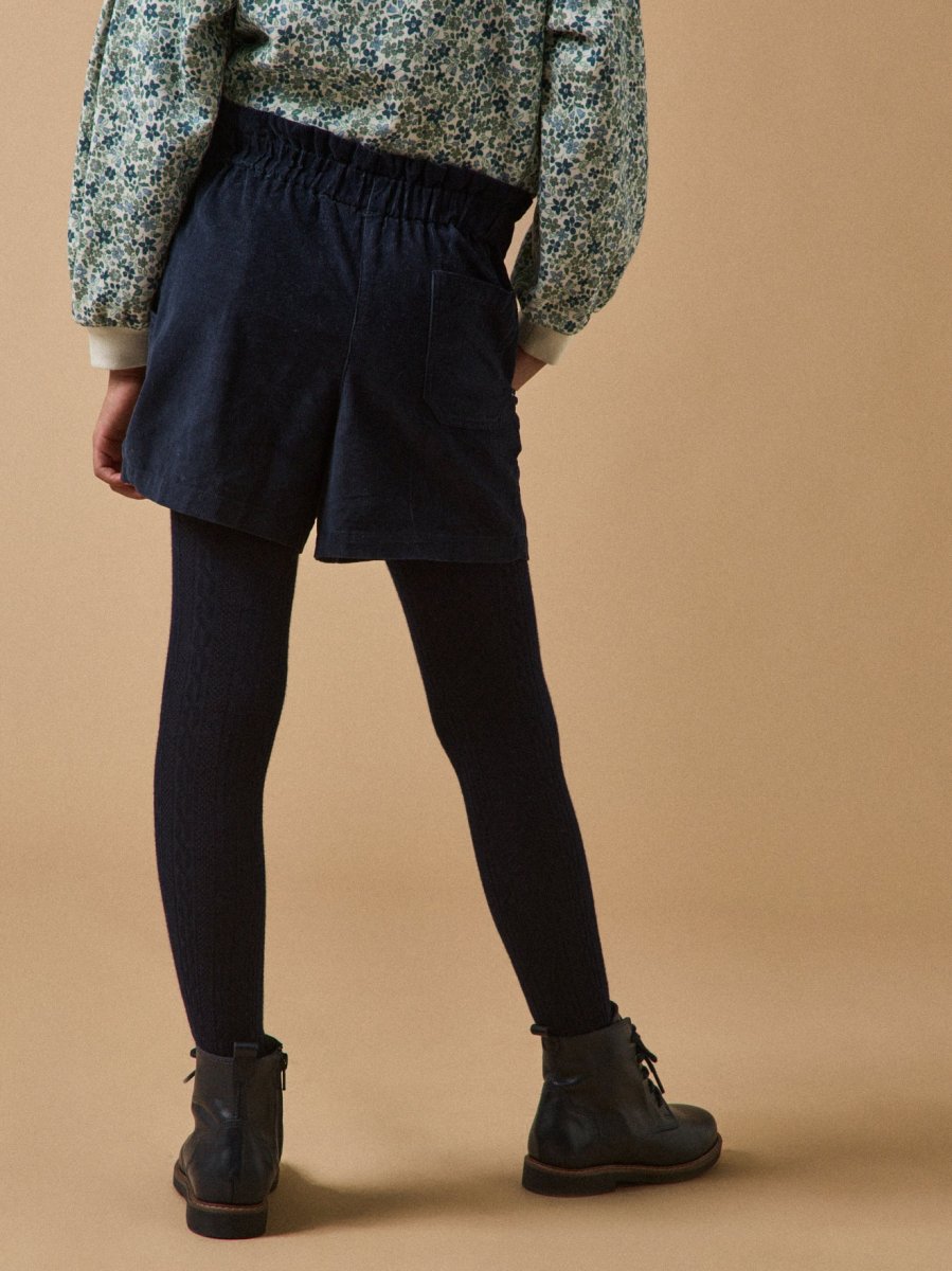 Short paper bag velours Fille – Image 3