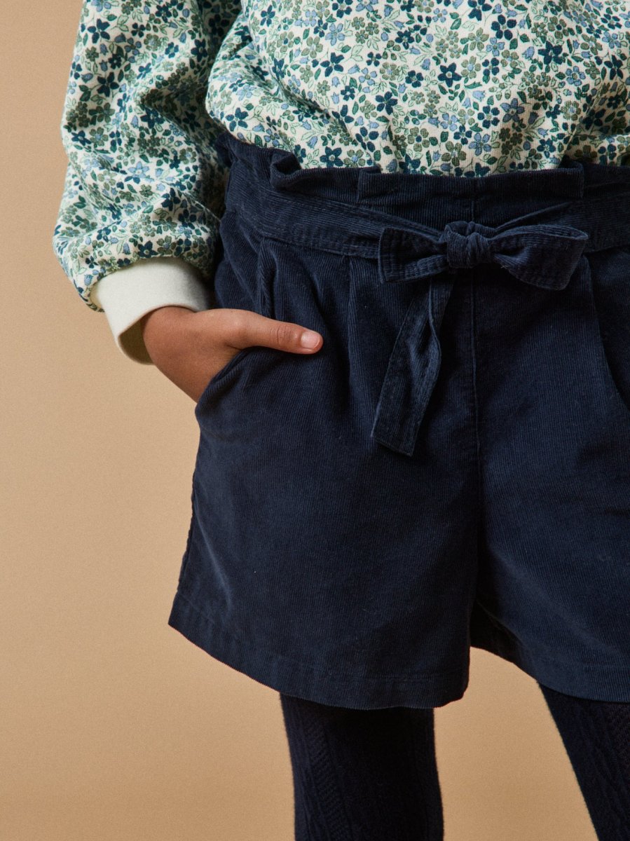 Short paper bag velours Fille – Image 4