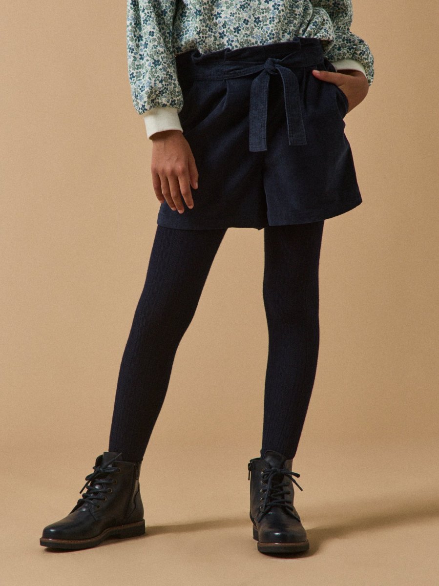 Short paper bag velours Fille – Image 2