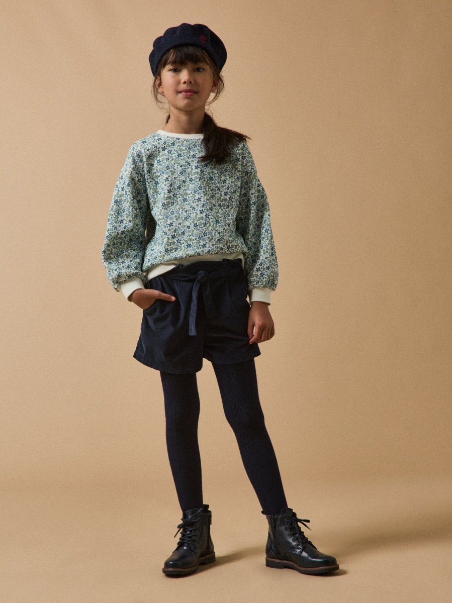 Short paper bag velours Fille – Image 5