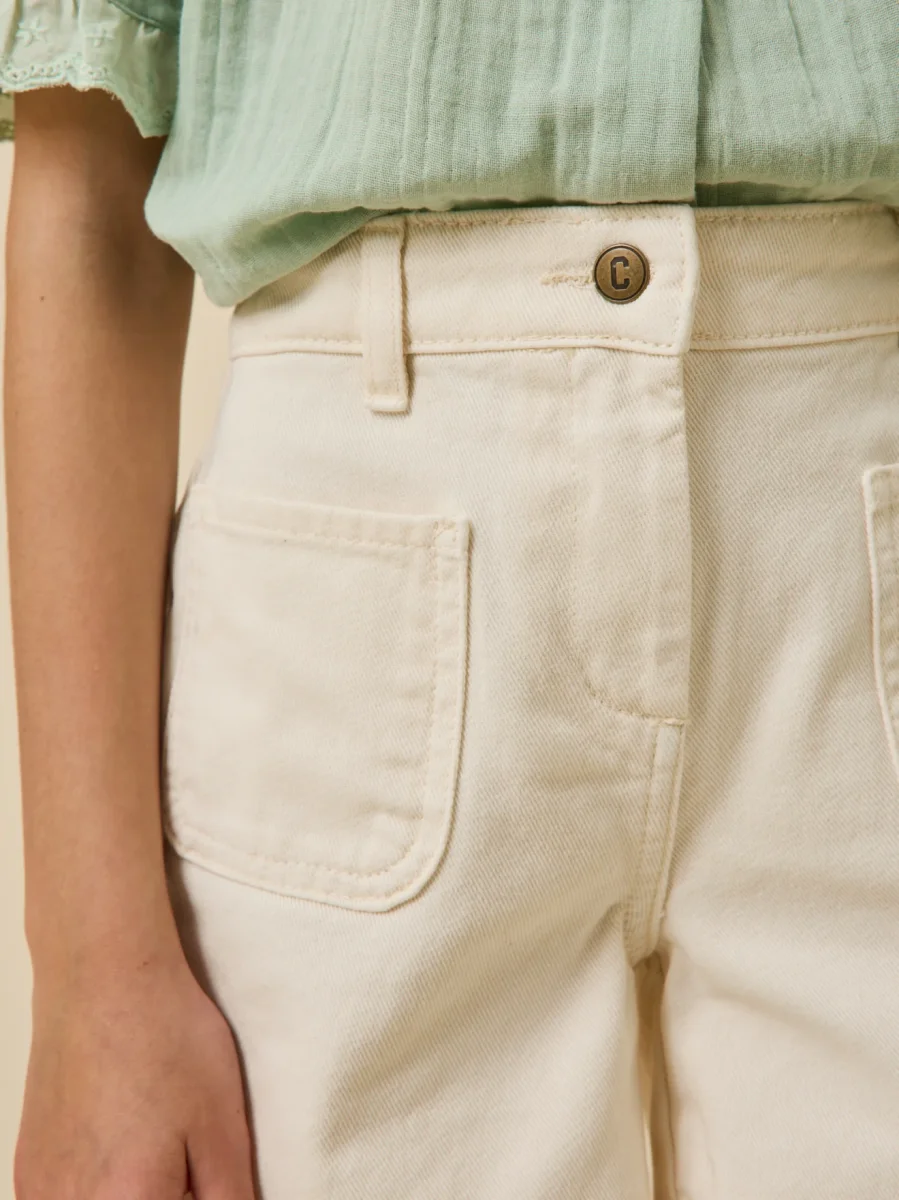 Short Fille denim couleur – Image 5