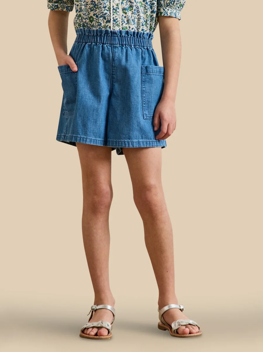 Short Fille en denim light – Image 2