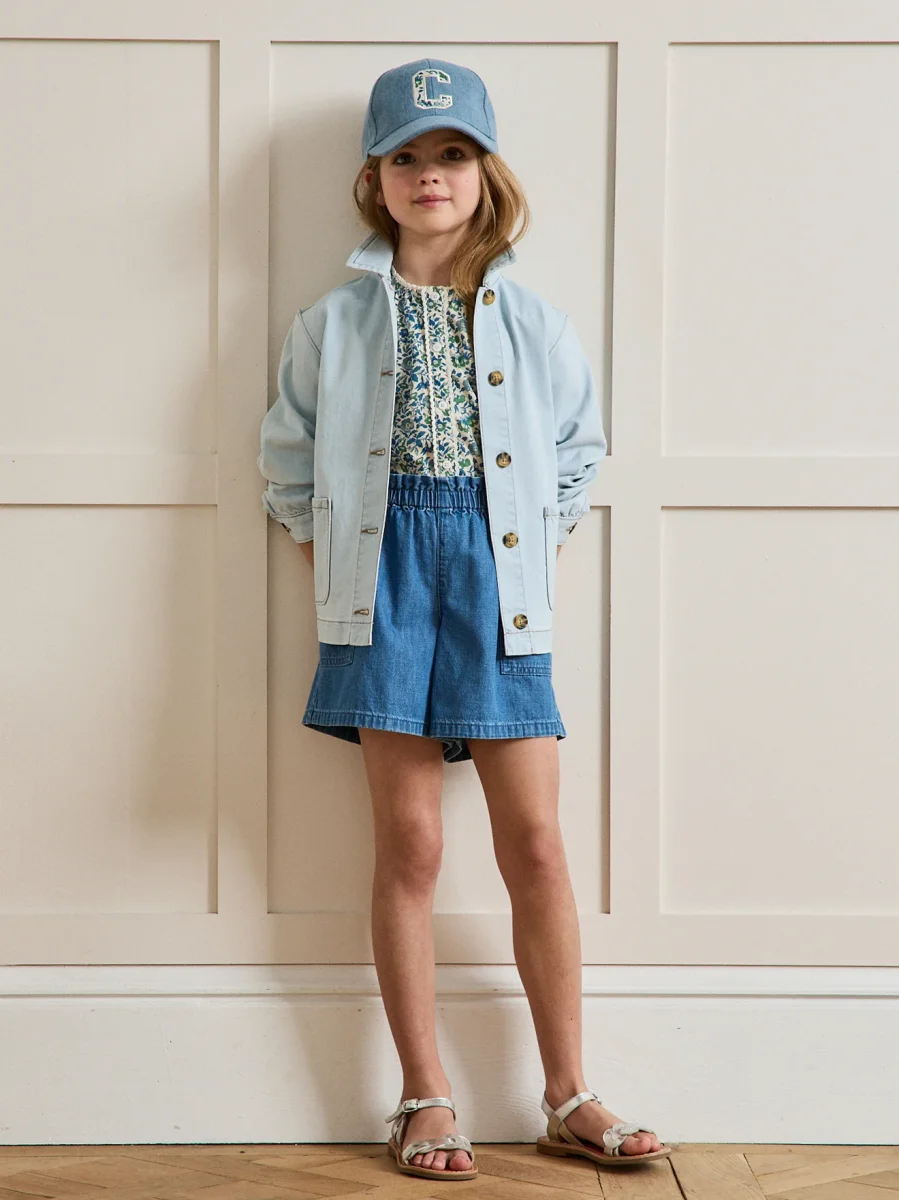 Short Fille en denim light – Image 6