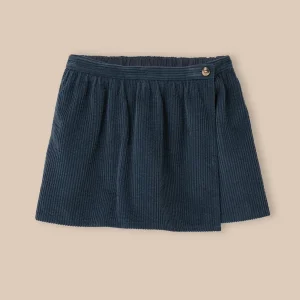 Jupe-short en velours Fille