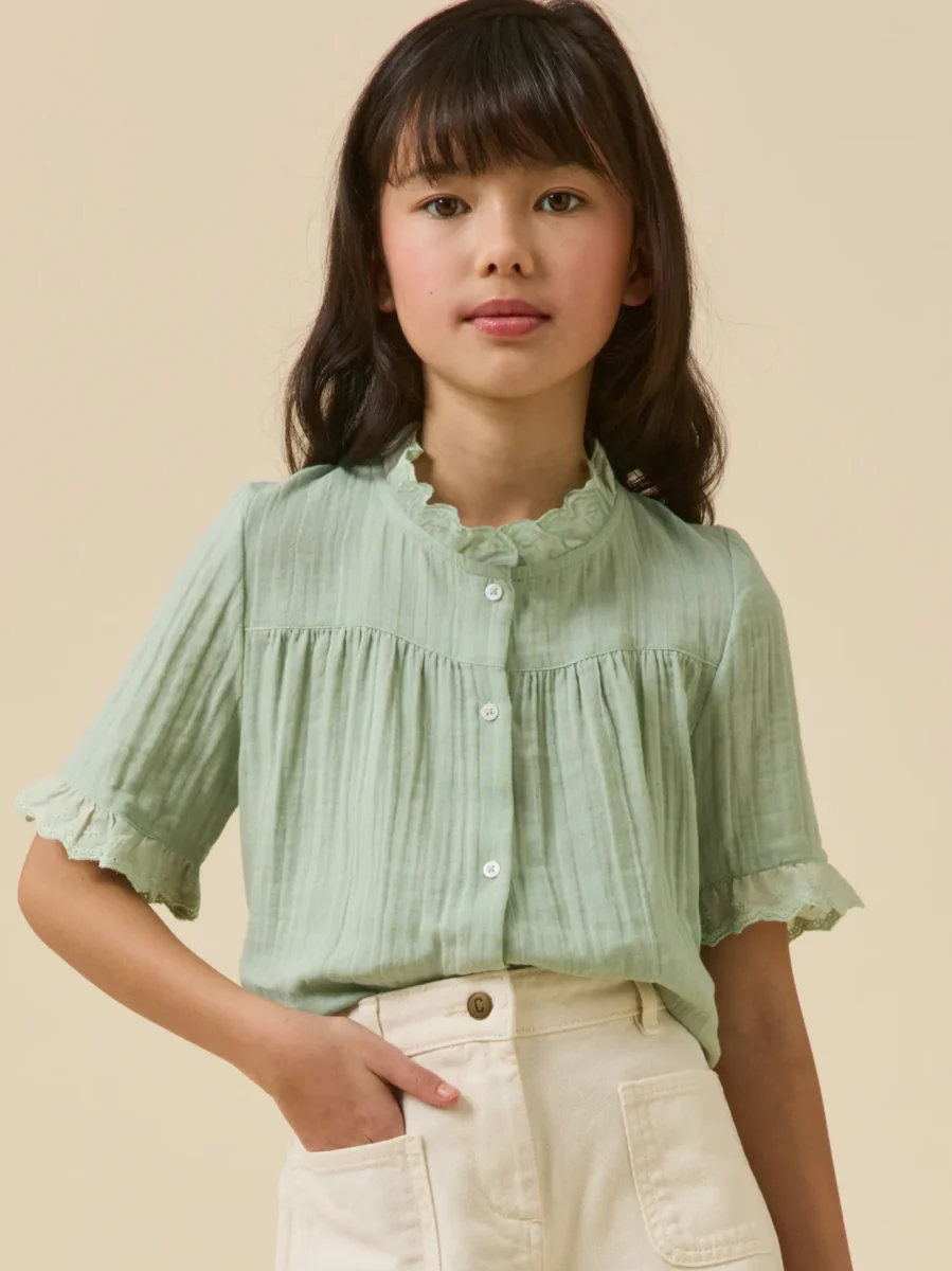 Chemise Fille en gaze - Coton biologique – Image 3