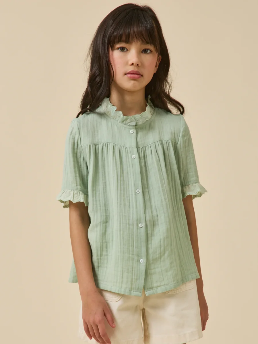 Chemise Fille en gaze - Coton biologique