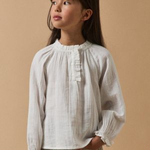 Blouse Fille en gaze de coton