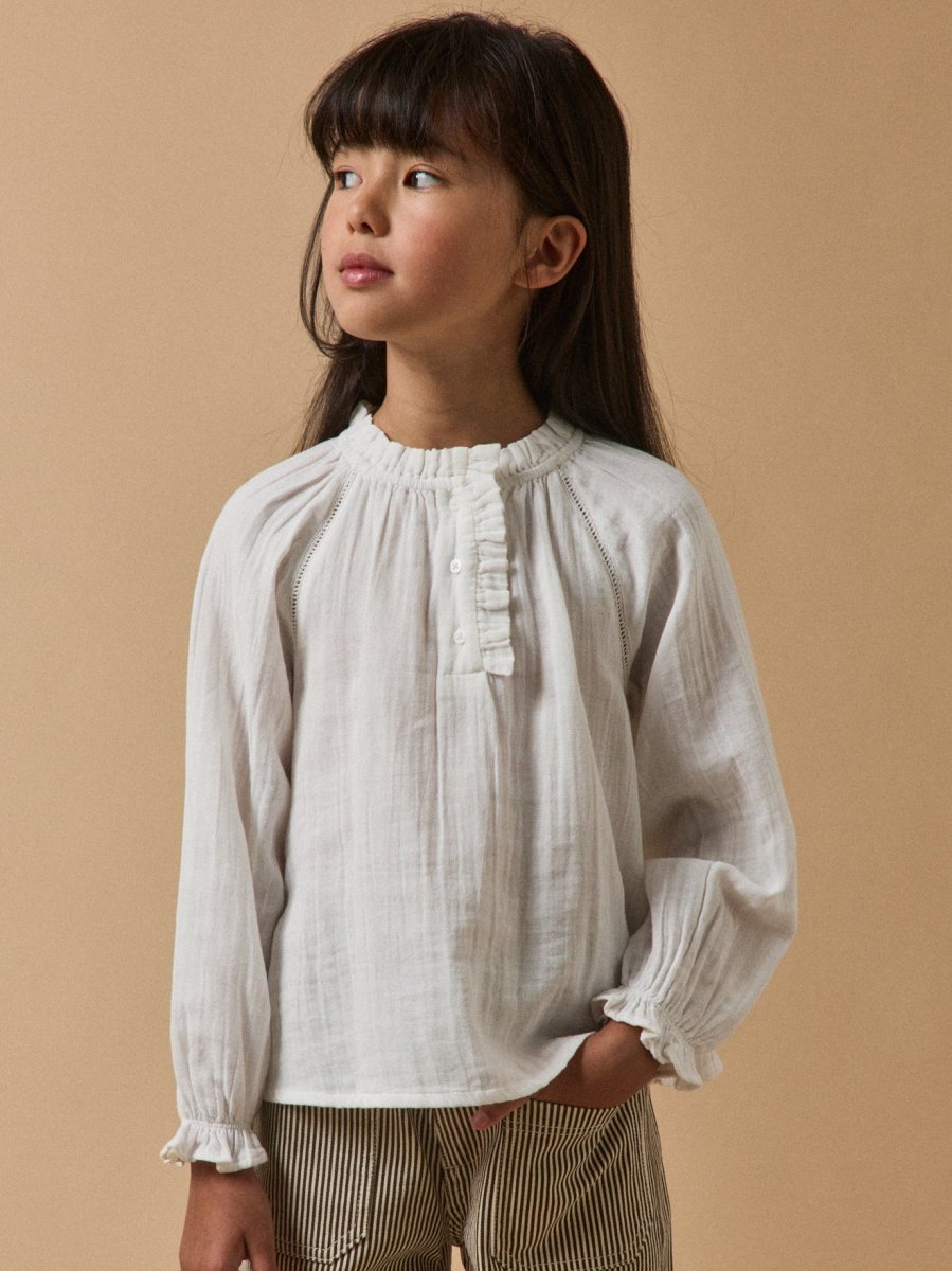 Blouse Fille en gaze de coton