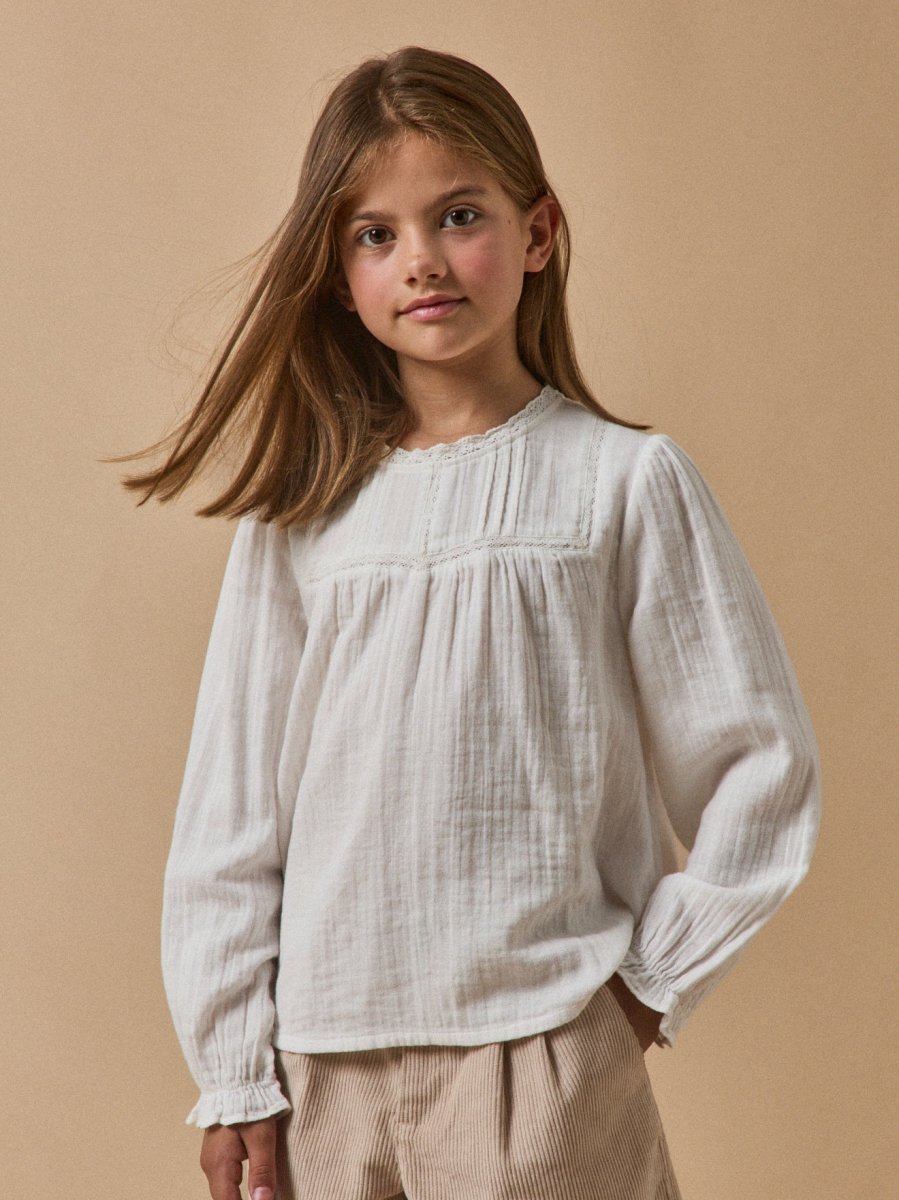 Chemise trousseau Fille gaze de coton – Image 2