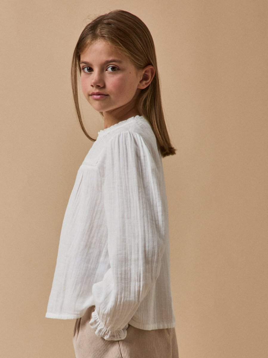 Chemise trousseau Fille gaze de coton – Image 5