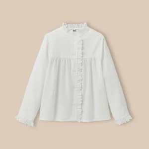 Chemise avec froufrou Fille