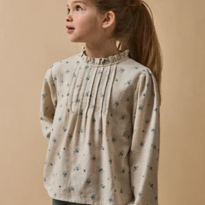 Blouse en flanelle de coton Fille