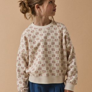 Sweat Fille imprimé Charline - Coton Biologique
