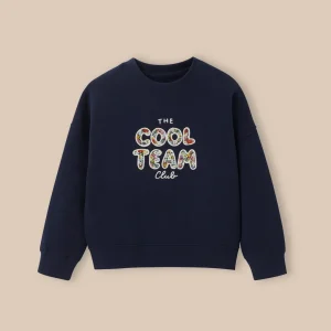 Sweat Cool Team Fille tissu Liberty - Coton biologique
