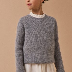 Pull en laine et mohair Fille